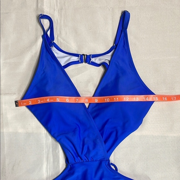 Vibrant Blue One-Piece Swimsuit - Picture 5 of 8